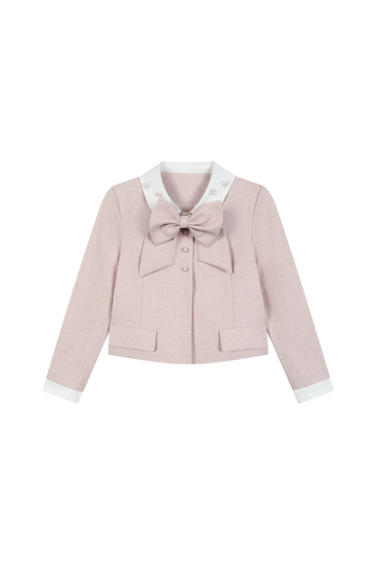 Sweet Ribbon Jacket + Pleated Skirt