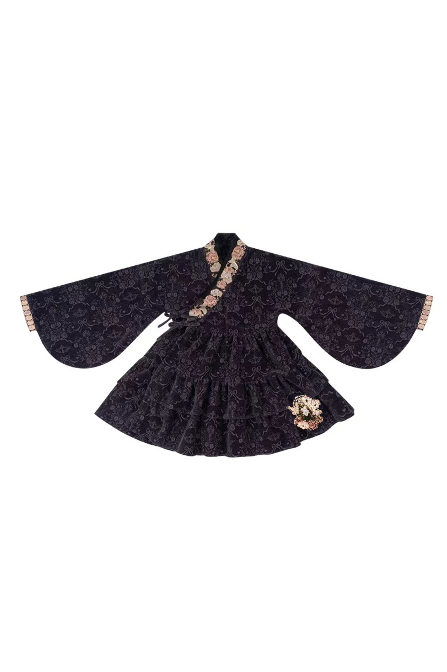 Dark Girl Chinese-style Dress + Vest