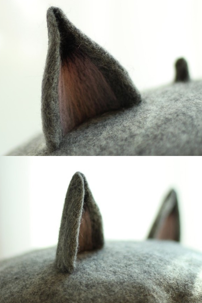 Wool Felt Fox Beret
