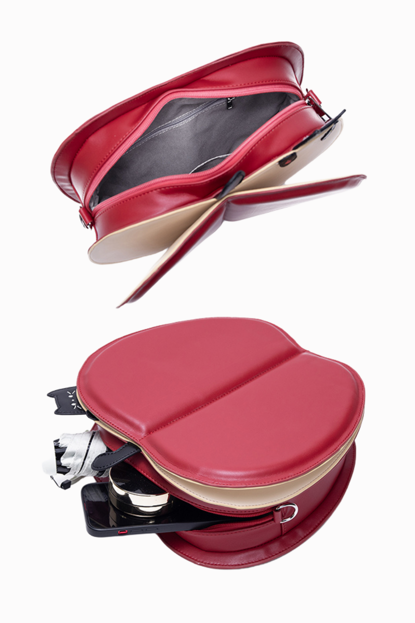 Flip Apple Shoulder Bag