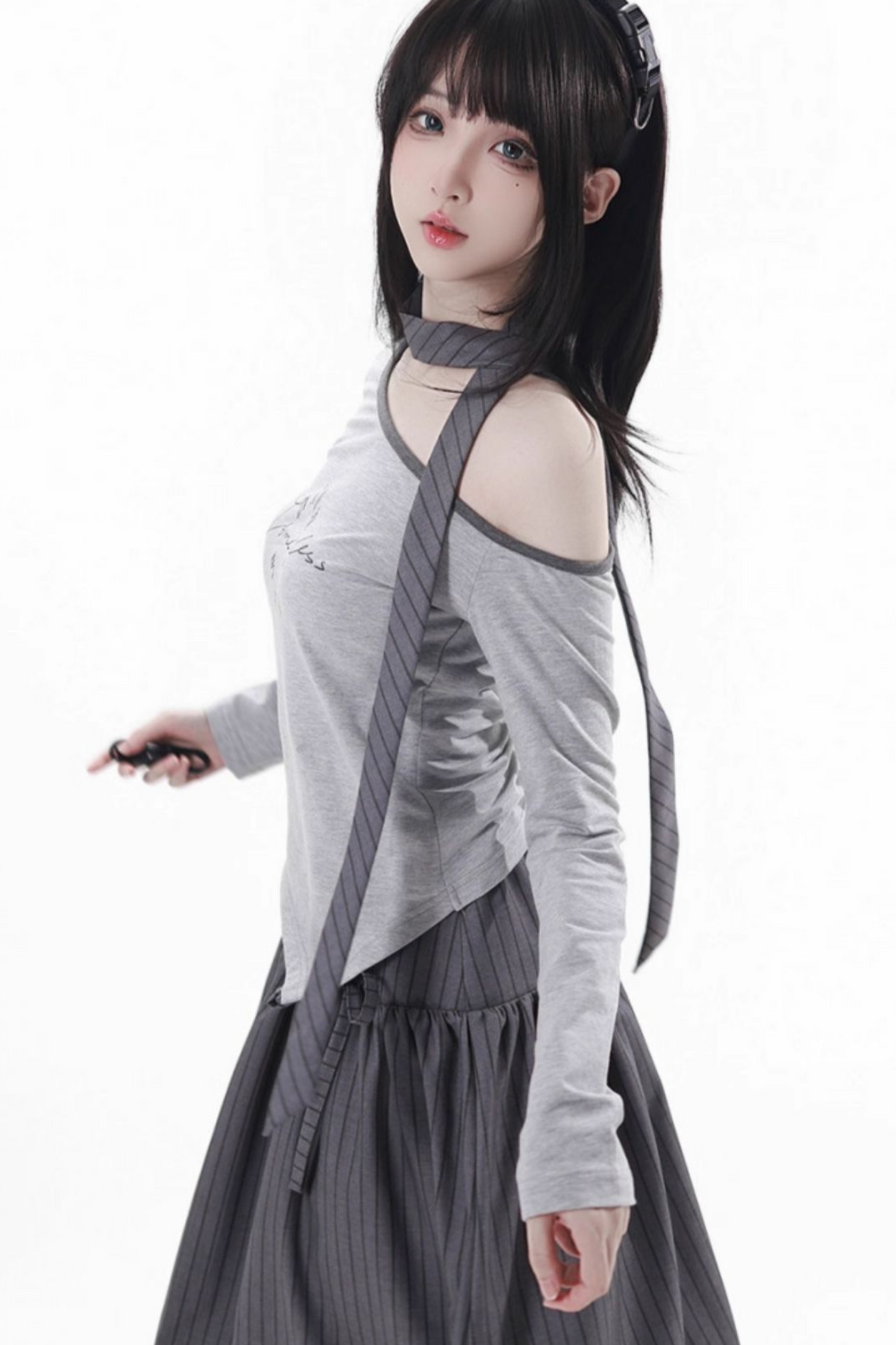 Mode Academie Jacket + Asymmetrical Top + Camisole + Skirt + Scarf