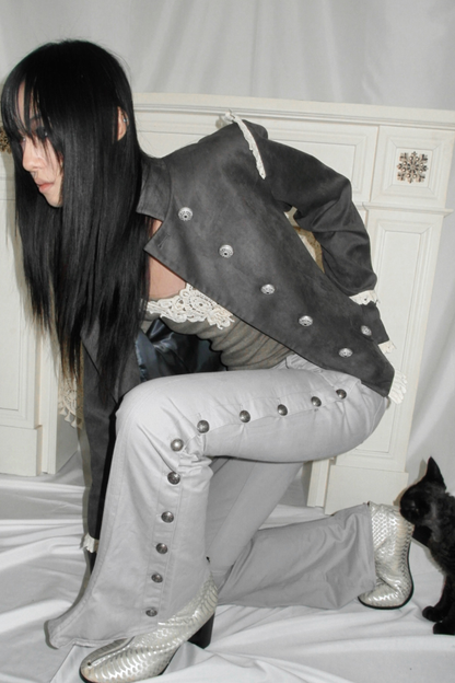 Medieval Suede Coat Jacket