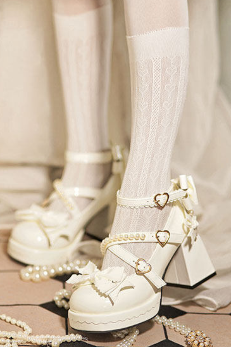 Sweet Ribbon Lolita Heels