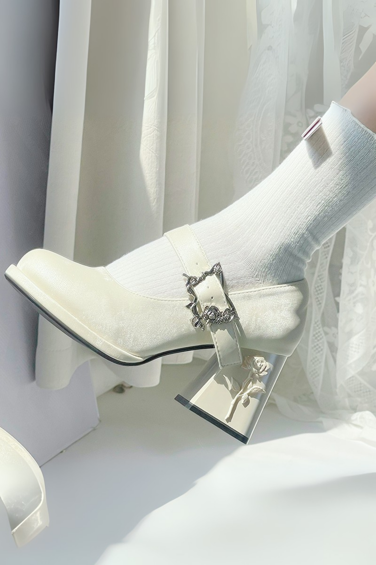 Floating Dreamland Platform Block Heel