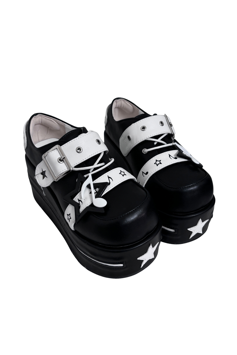 [pre-order] Star Melody Punk Strap Platform Shoes
