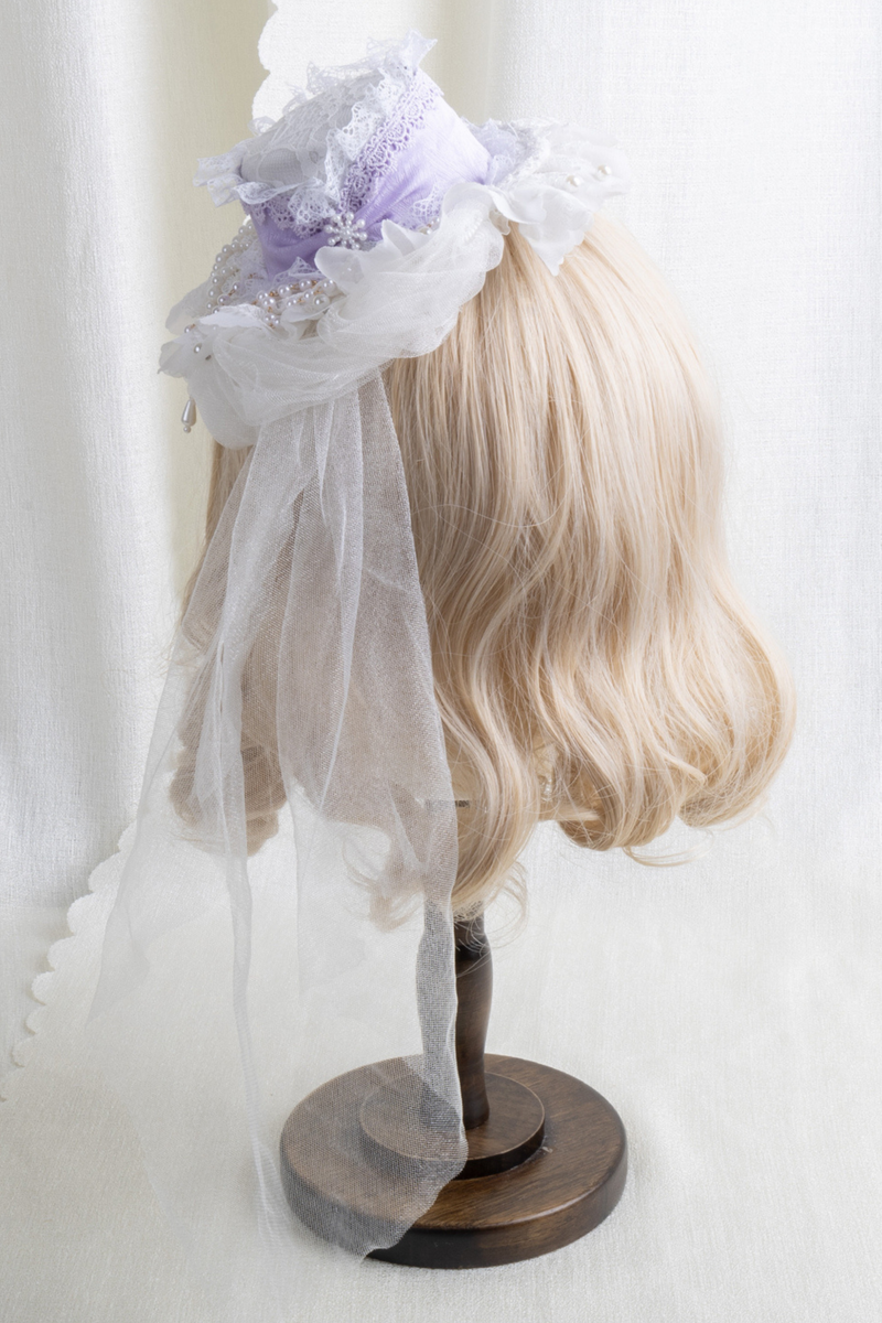 Lace Hat Lolita Clip