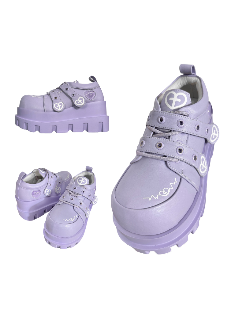 Punk Love Cross Macaron Subculture Platform Shoes