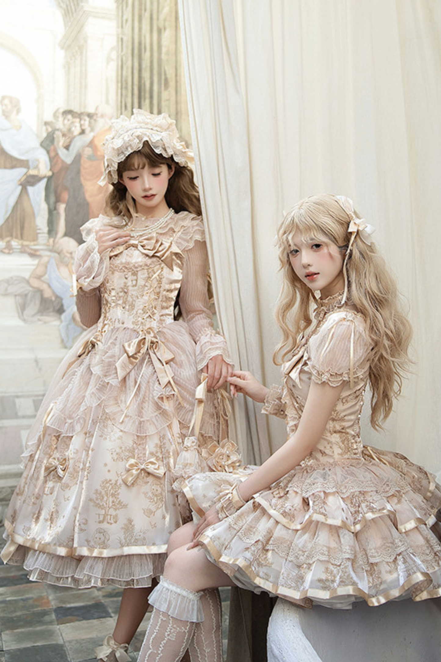 [pre-order Deadline: April 3] Gilded Fantasy Lolita Dress + Jumper Skirt