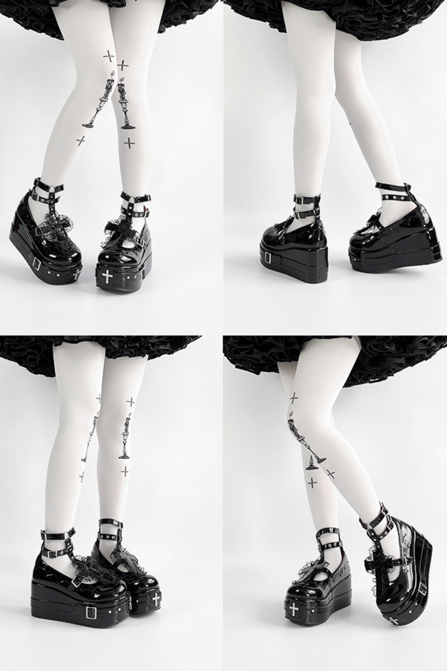 Gothic Cross Lolita Shoes