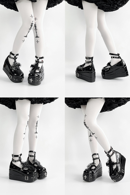 Gothic Cross Lolita Shoes