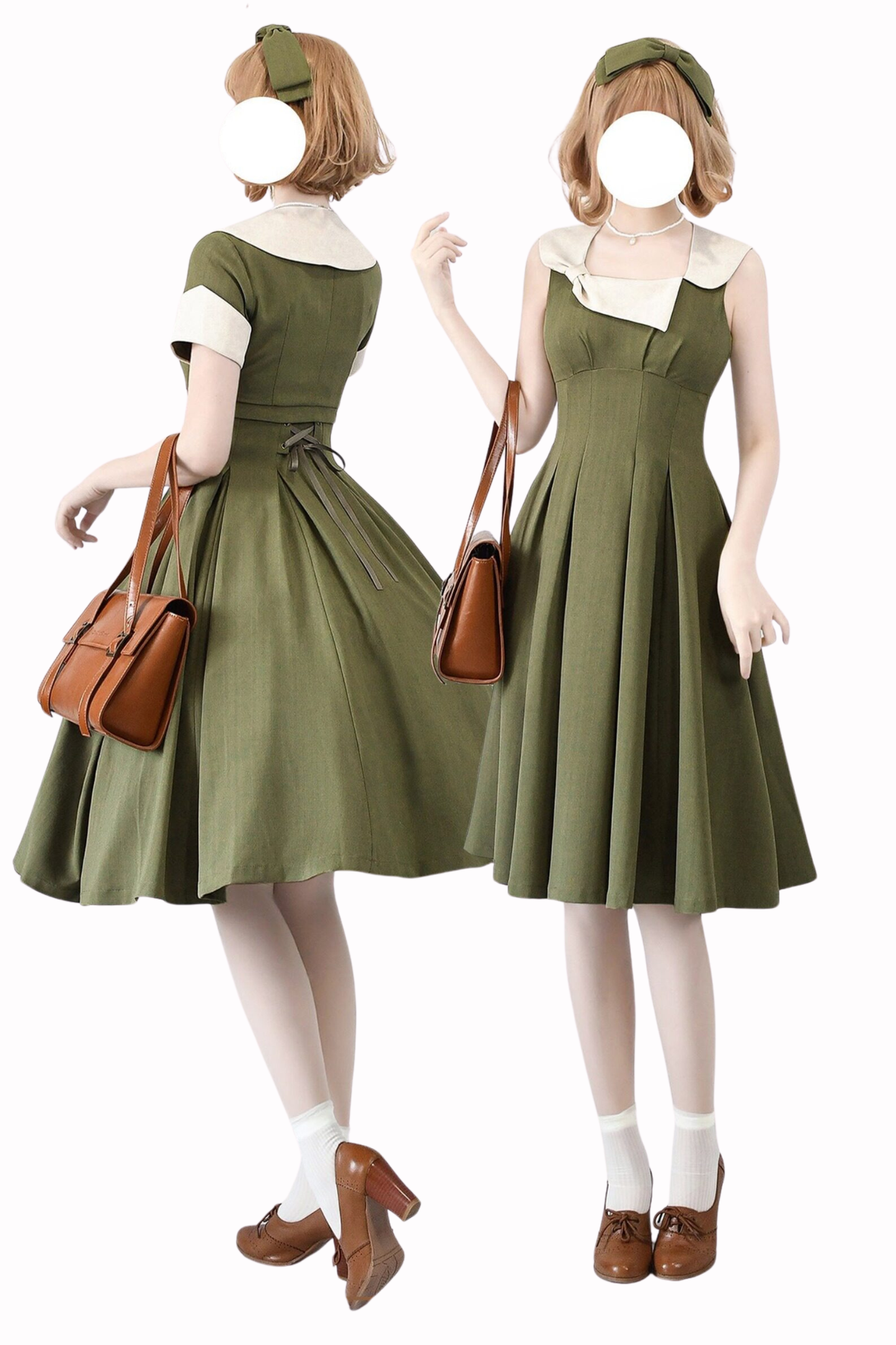 French Retro Flare Dress + Short Jacket