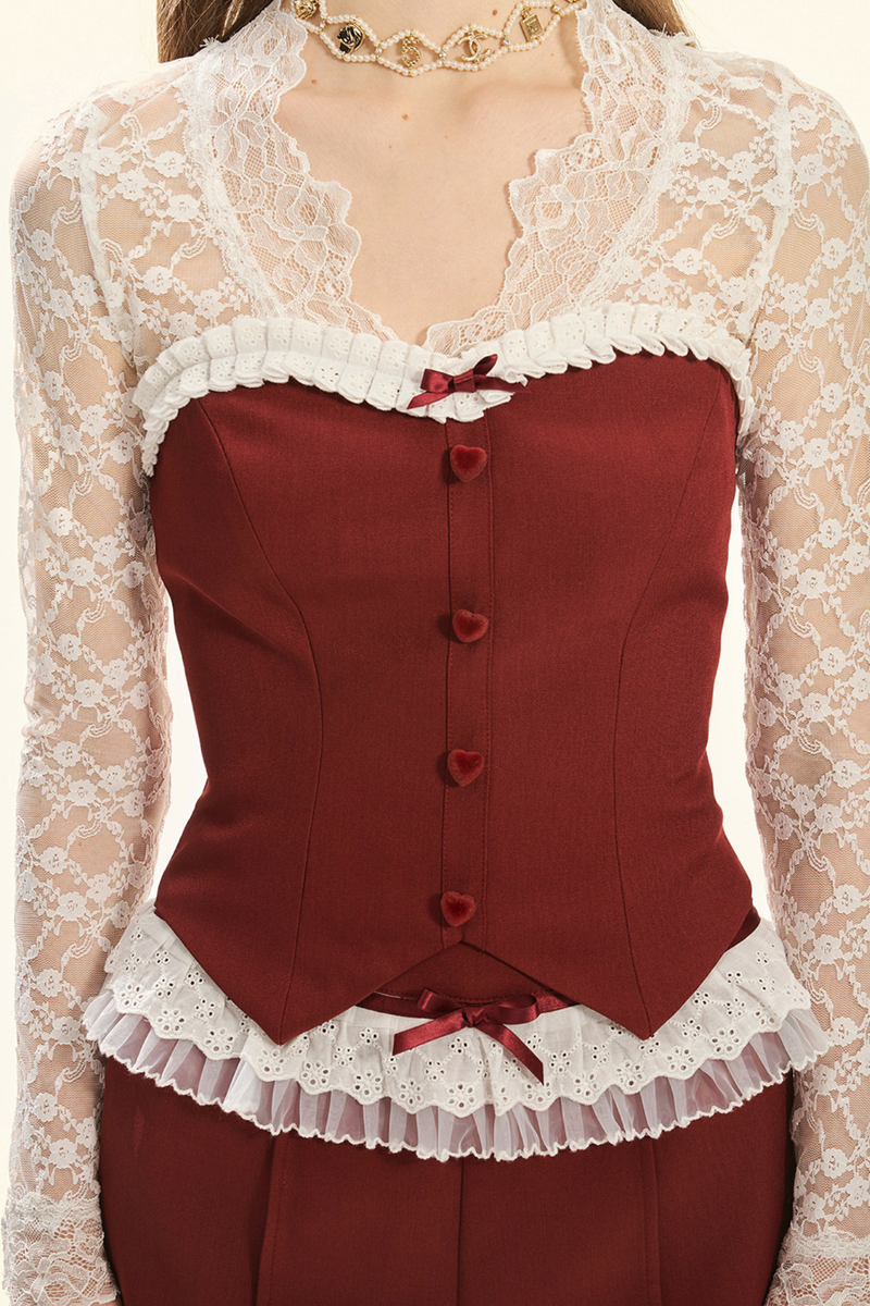 Exquisite Lace Tube Top Set