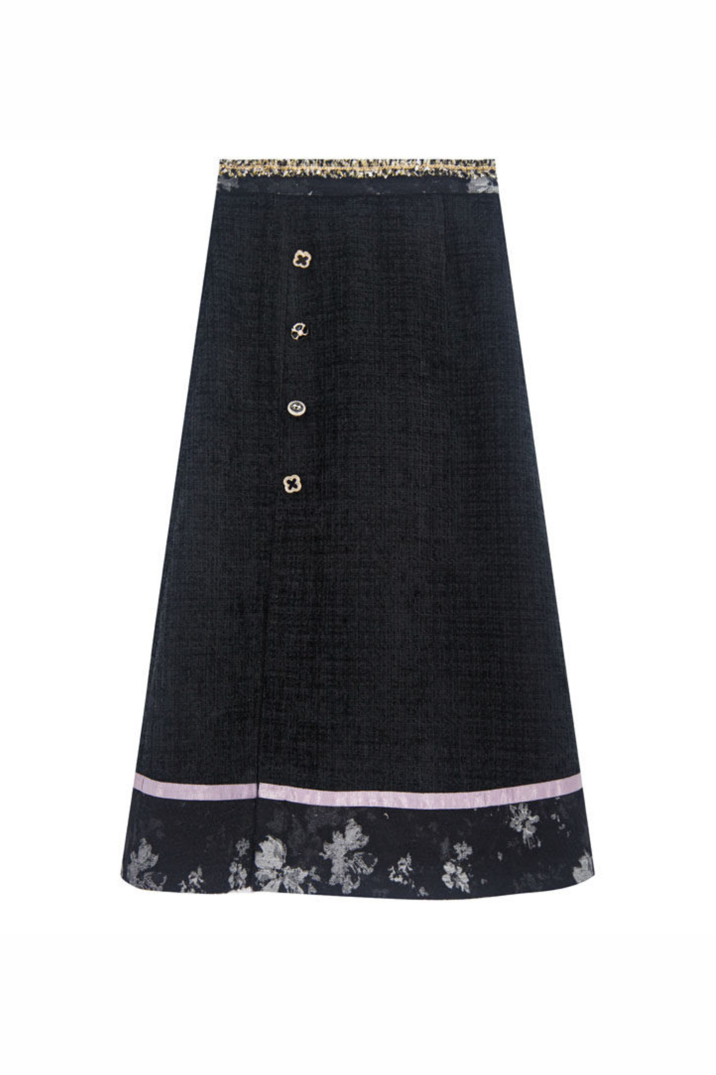 Butterfly Ink Dot Jacket + Top + Long Skirt + Brooch