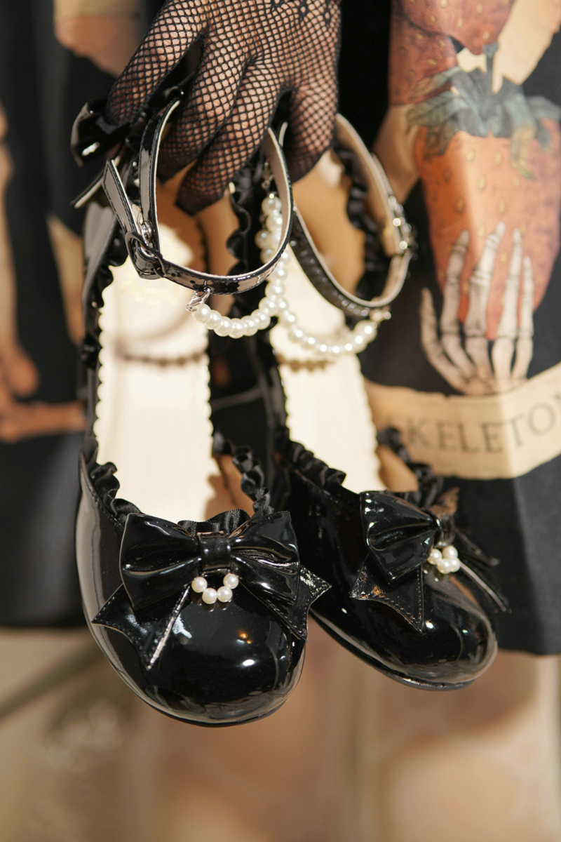 Heart Love Lollita Pearl Peach Heels