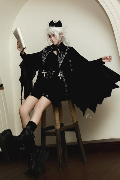 Eternal Night Gothic Cape + Tops + Pants
