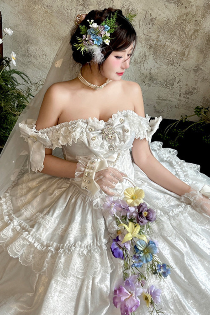 Wedding Moonlight Formal Dress + Veil
