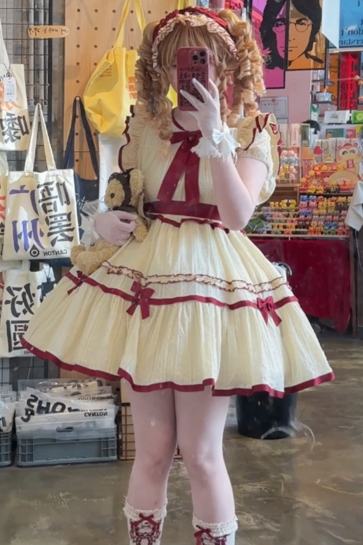 Milk Jacquard Lolita Dress