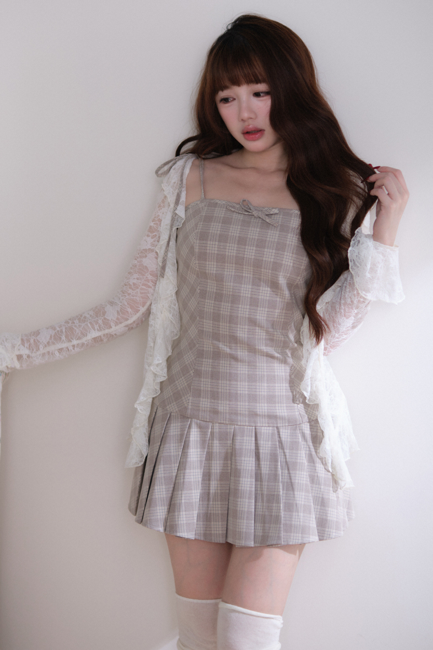 Lace Top + Camisole Skirt