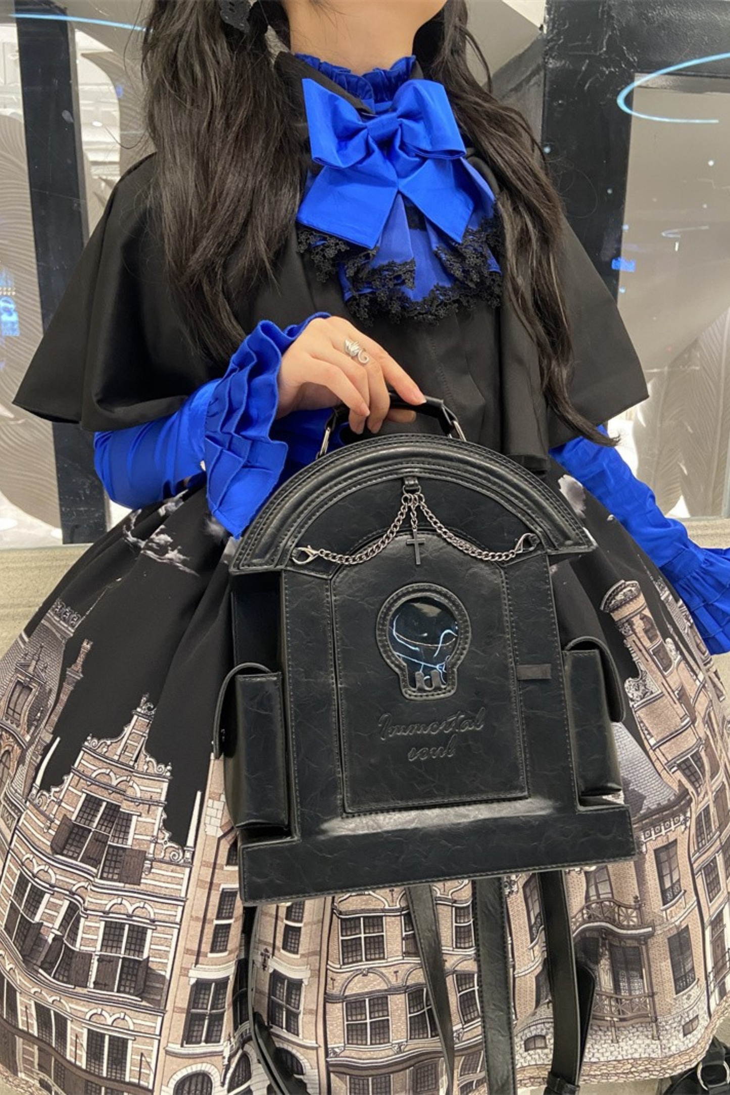 Gothic Pain Lolita Skull Bag