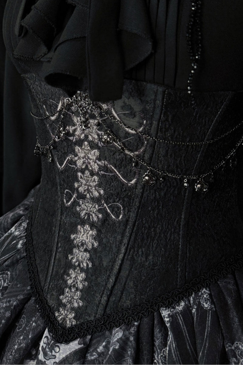 Gothic Lolita Jumper Skirt + Jacket + Skirt + Shirt + Corset + Accessories