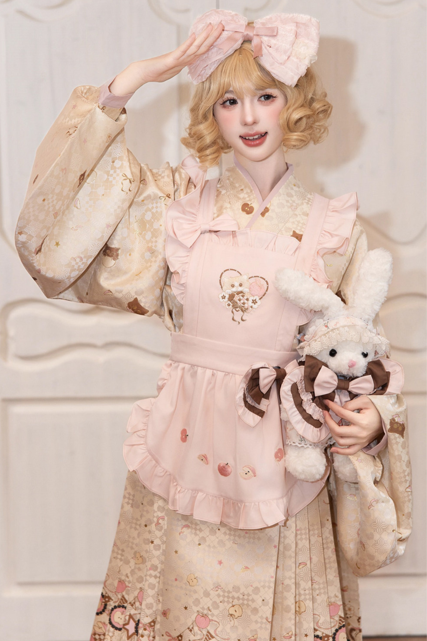 Chinese-style Sweet Circus Apron + Top + Skirt + Clip