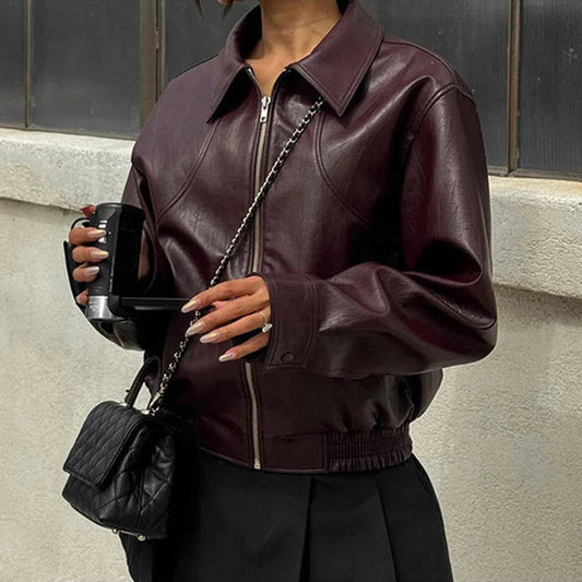 Leather Bomber