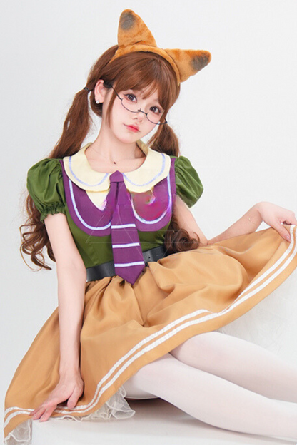 Fox Long Cosplay Dress Set