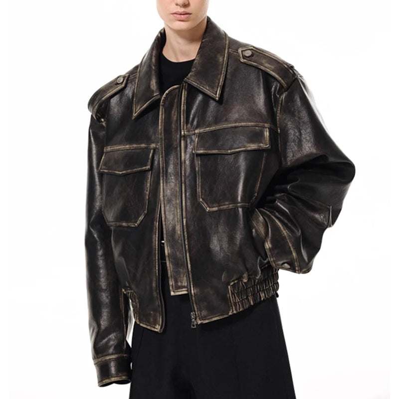 Oversized Leather Jacket