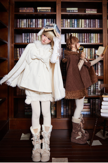 Animal Tweed Coat + Boa Shorts
