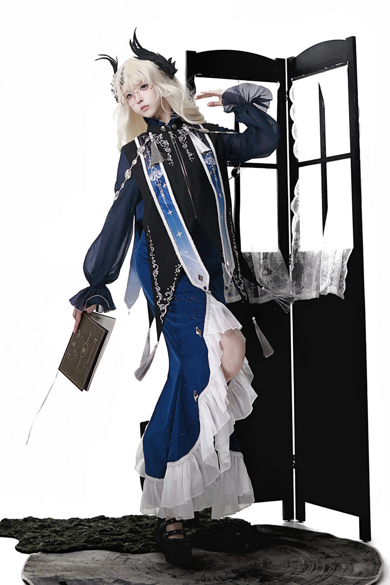 Court Style Dark New Chinese-style Mermaid Set