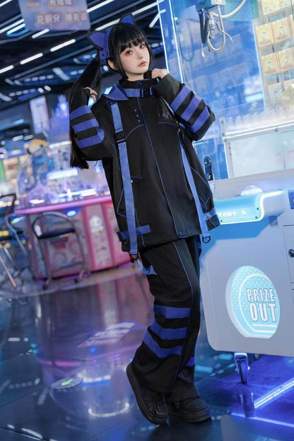 Subculture Cyber Jacket + Shorts + Long Pants + Leg Warmers + Cat Hair Accessory + Tail