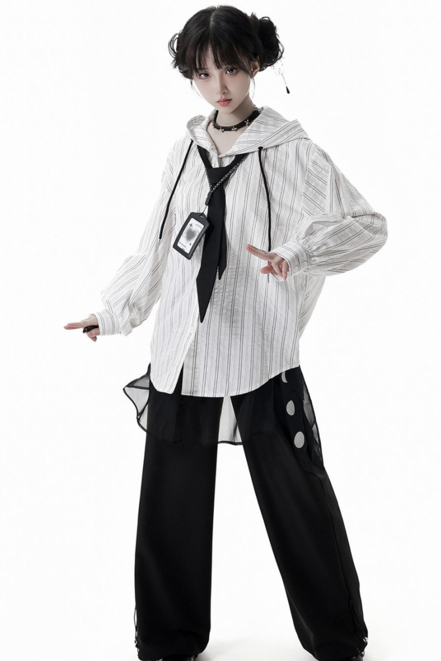 Striped Couple Girlfriend Chinese-style Set