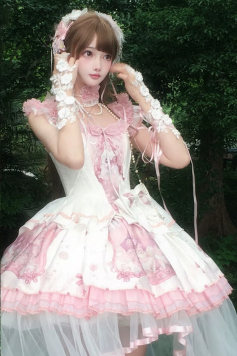 Dreamcore Ballet Lolita Top + Skirt
