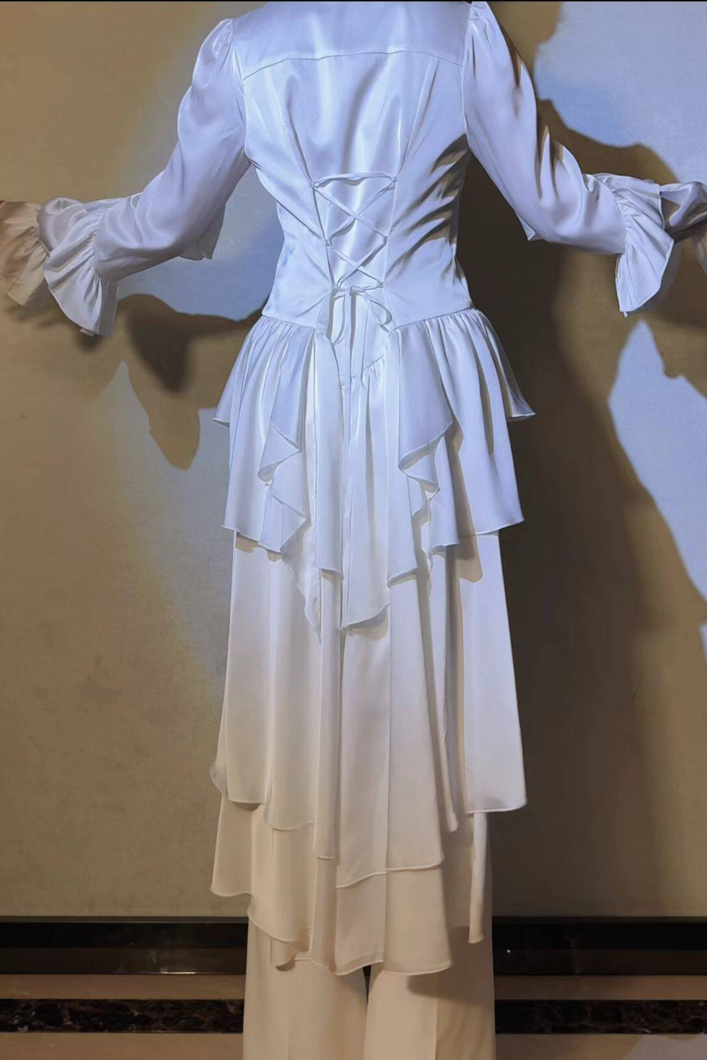 Trailing Shawl Prince Outfit Gothic Top