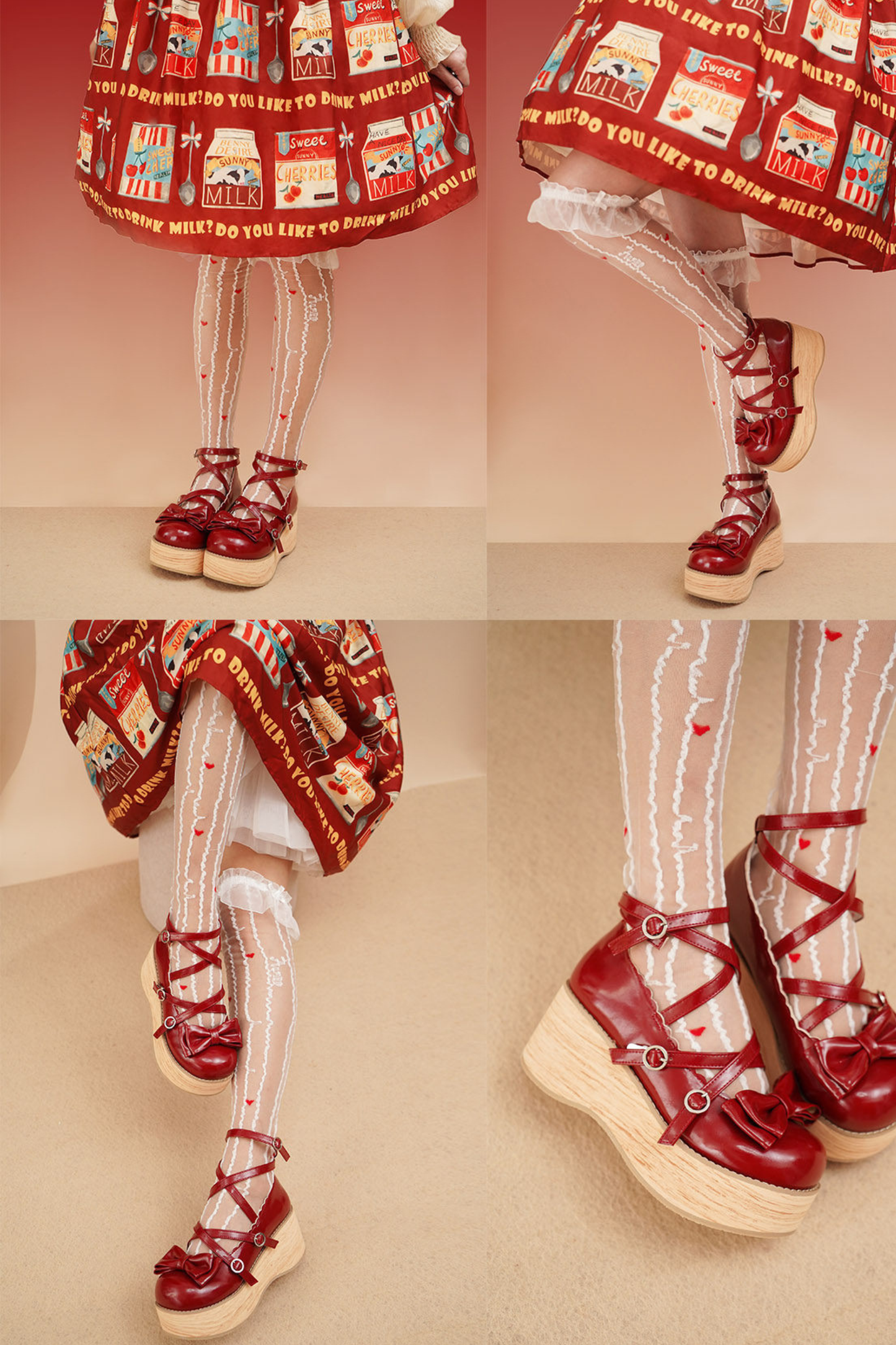 Ribbon Flat Lolita Shoes