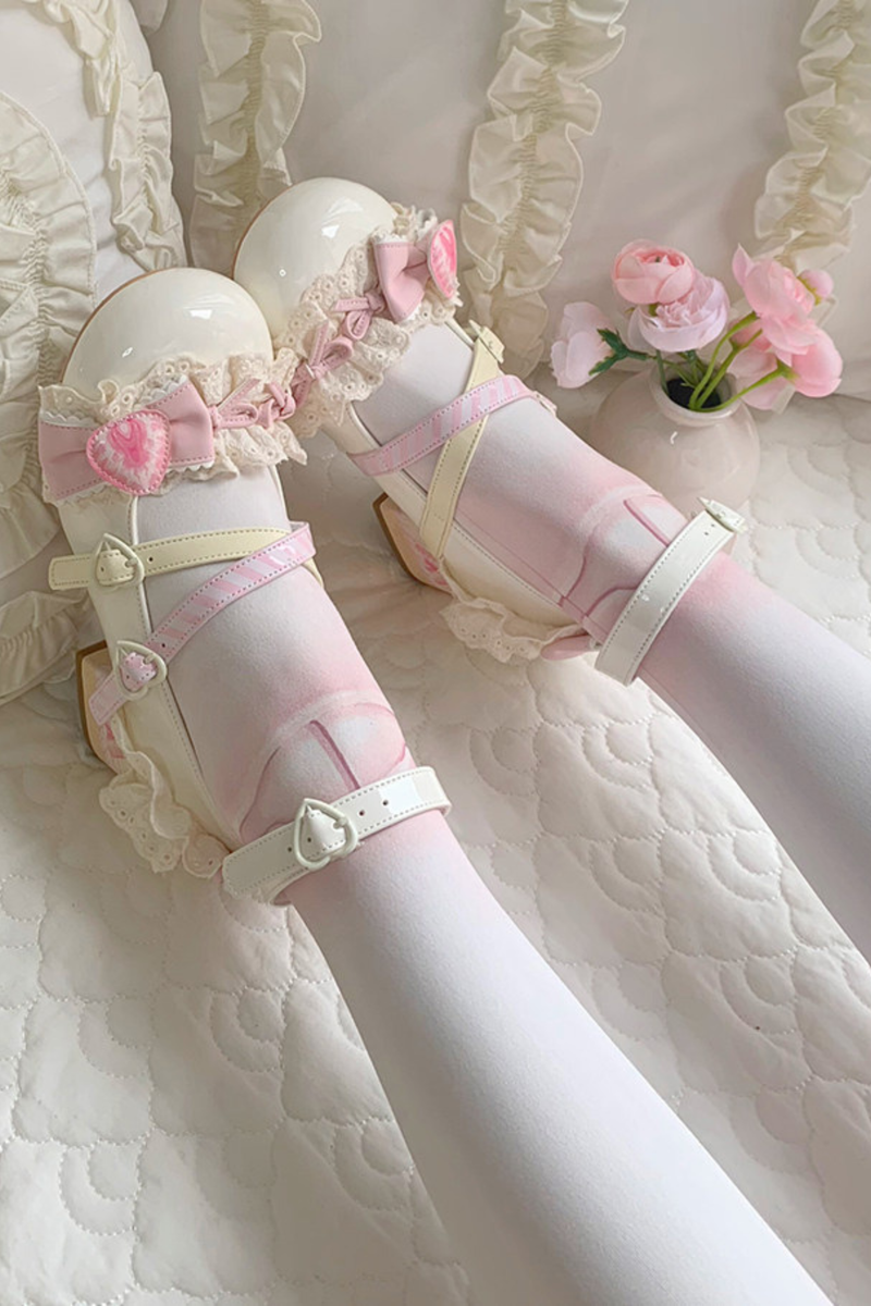 Strawberry Lolita Mary Jane Shoes