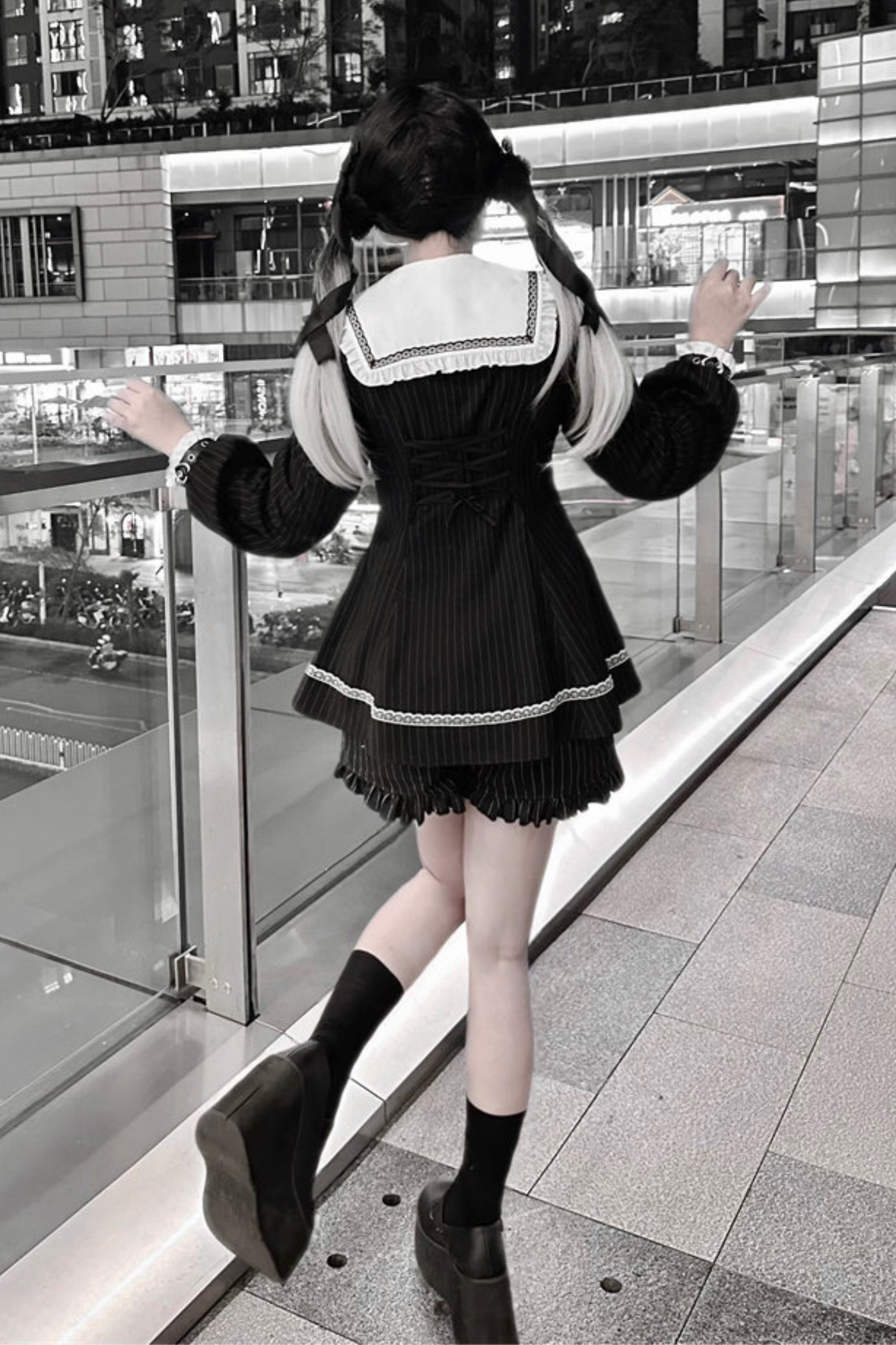 Striped Sailor Dress + Shorts