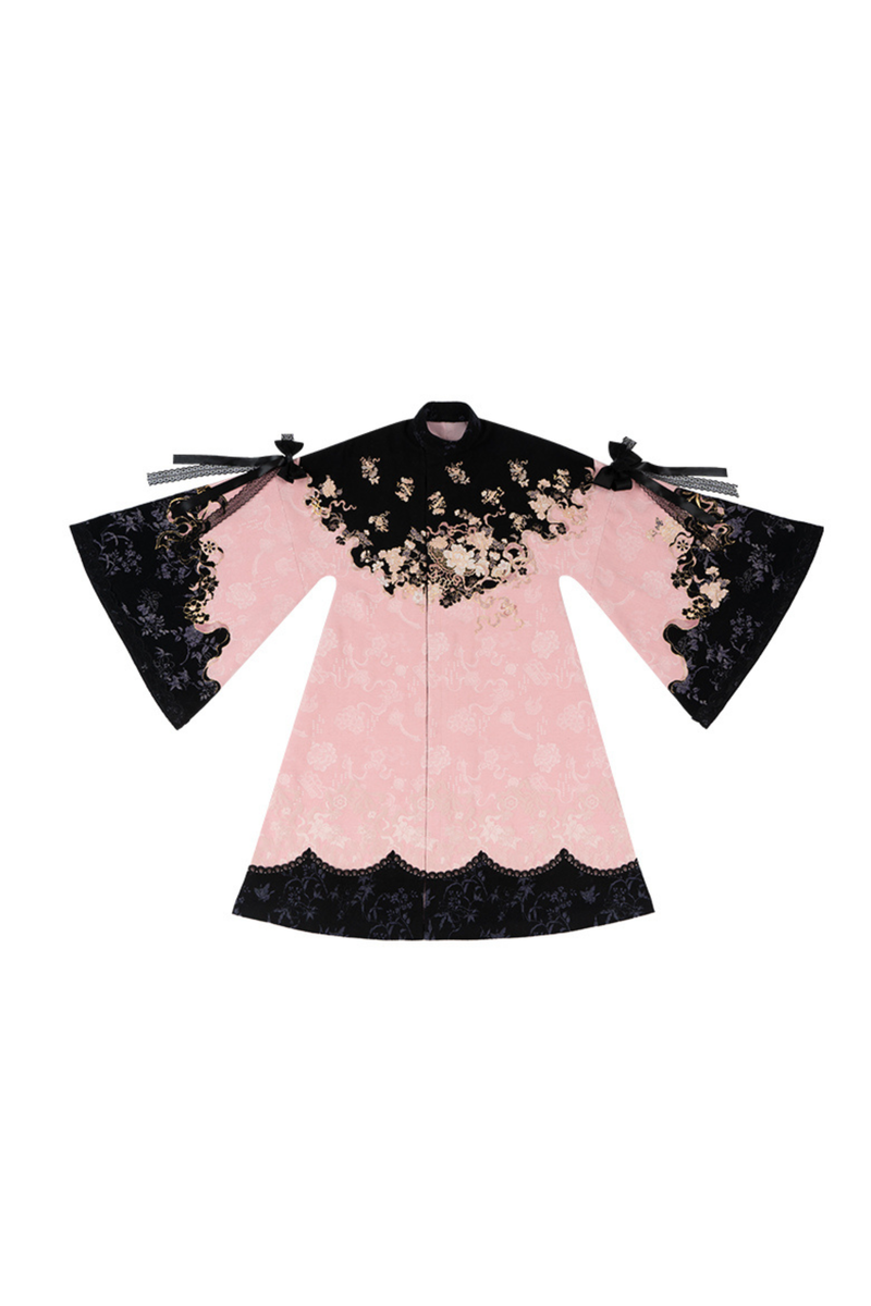 Chinese-style Long Jacket + Skirt