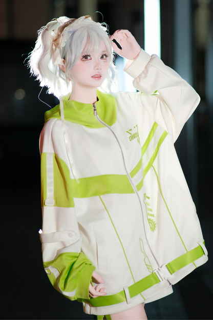 Cyber Subculture Jersey Jacket + Shorts + Leg Covers