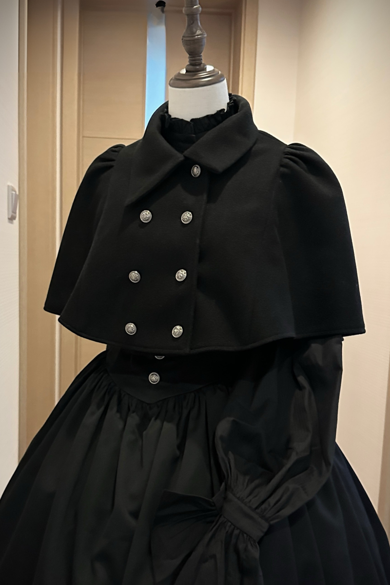 Gothic Lolita Cape + Shirt + Skirt + Ribbon + Bonnet