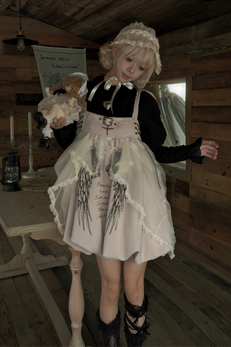 Gothic Balloon Suspender Dress