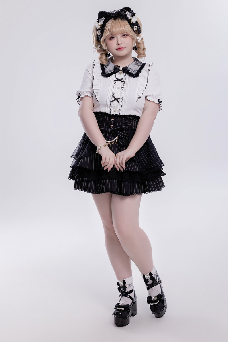 Sweet Ruffled Puff Long Sleeve Blouse