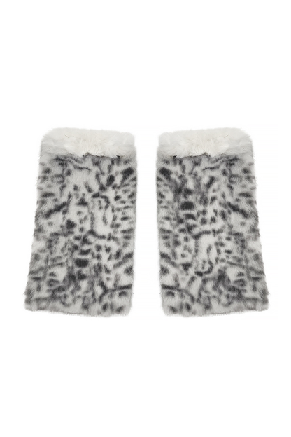 Tabby Leopard Print Top + Skirt + Leg Warmers