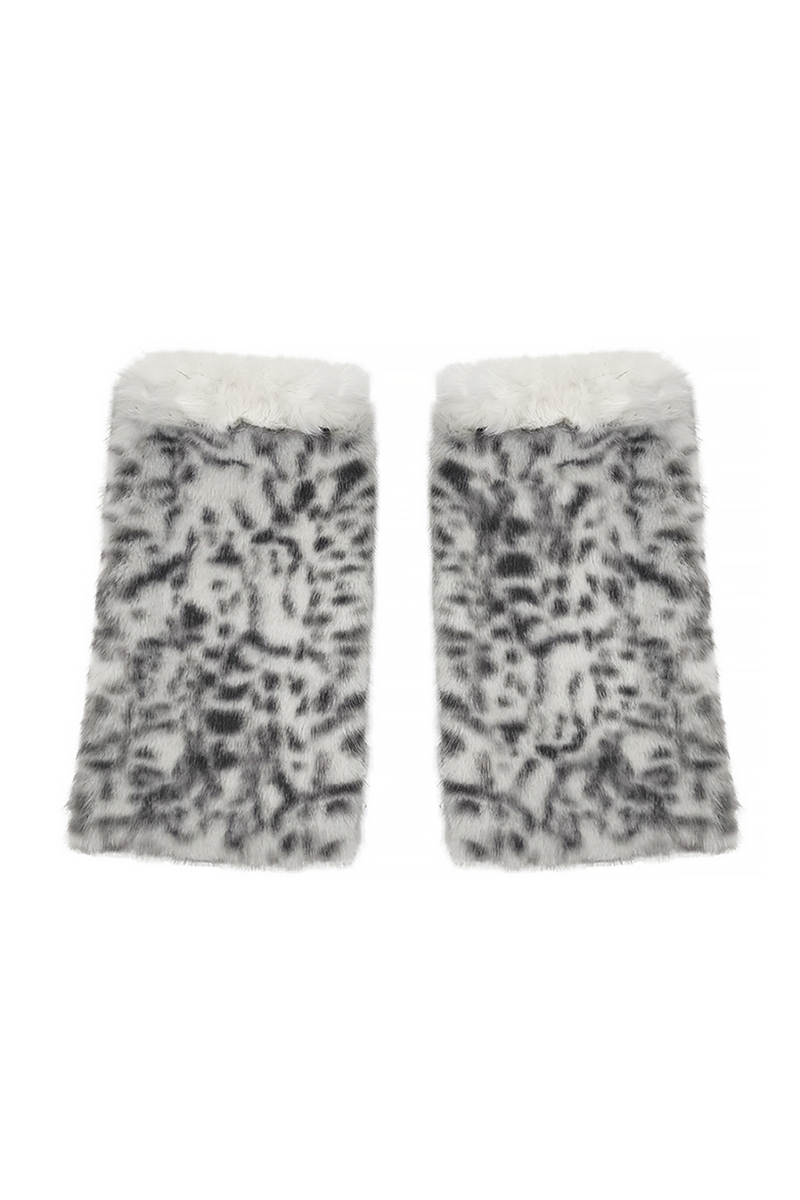 Tabby Leopard Print Top + Skirt + Leg Warmers