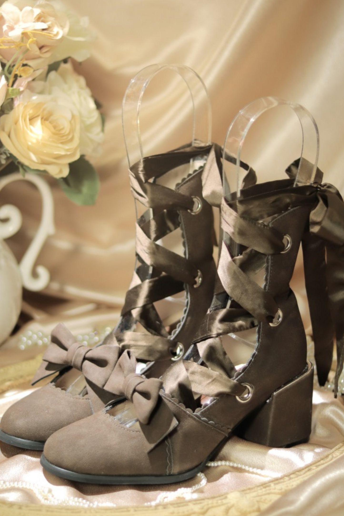 Ribbon Lace-up Lolita Shoes