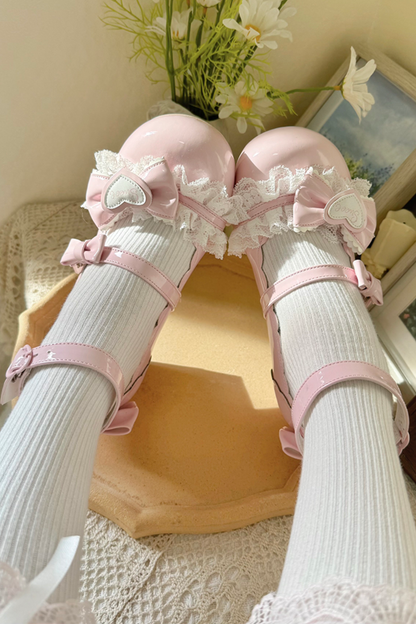 Lace Ribbon Lolita Shoes
