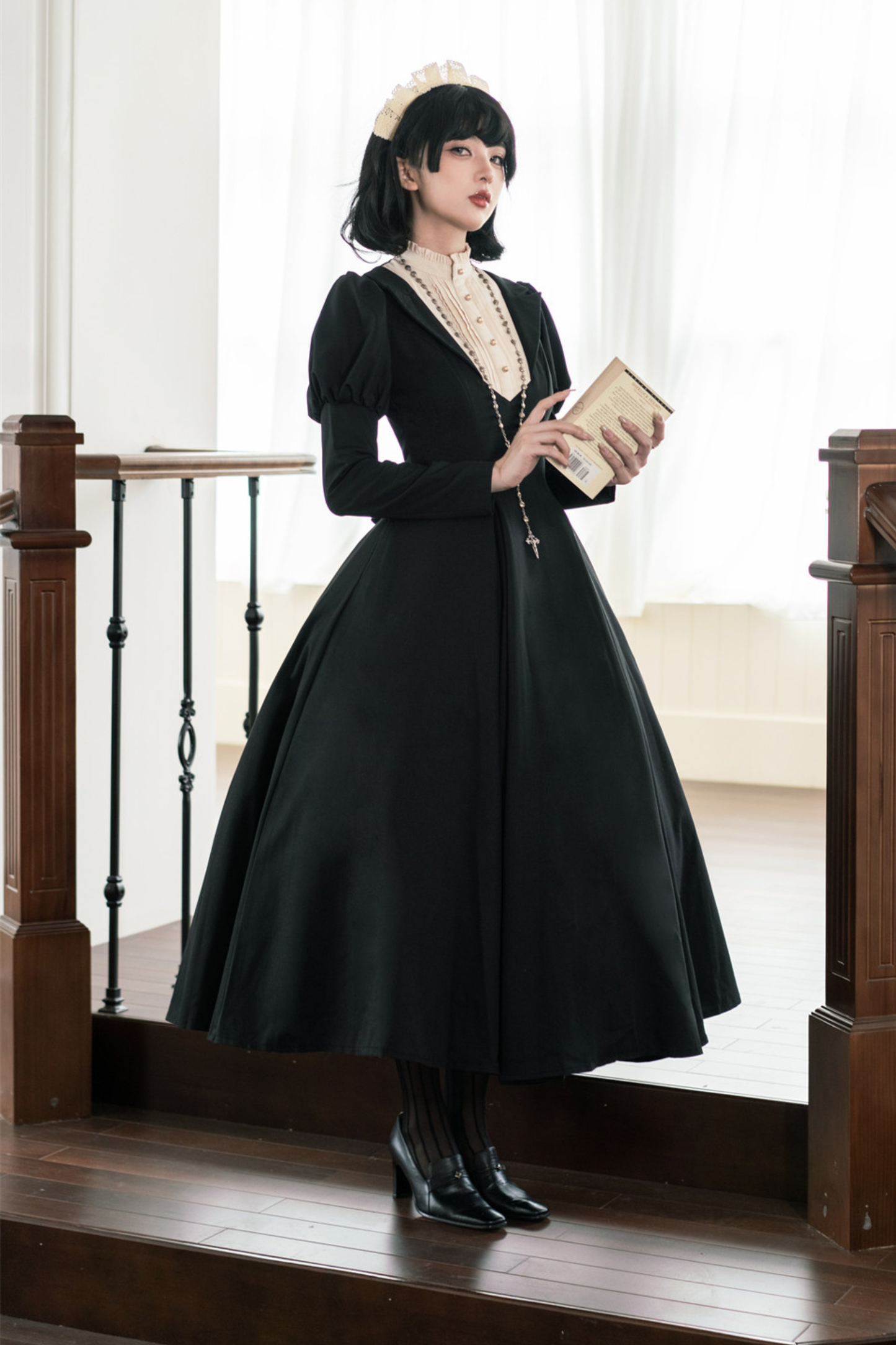 Gothic Flared Long Lolita Dress