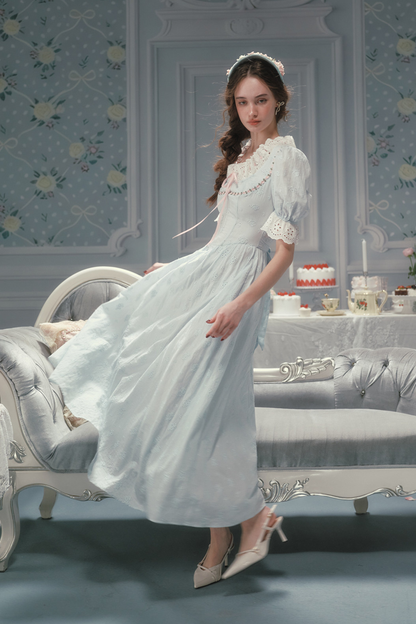 Elysee Cotton Fishbone Dress