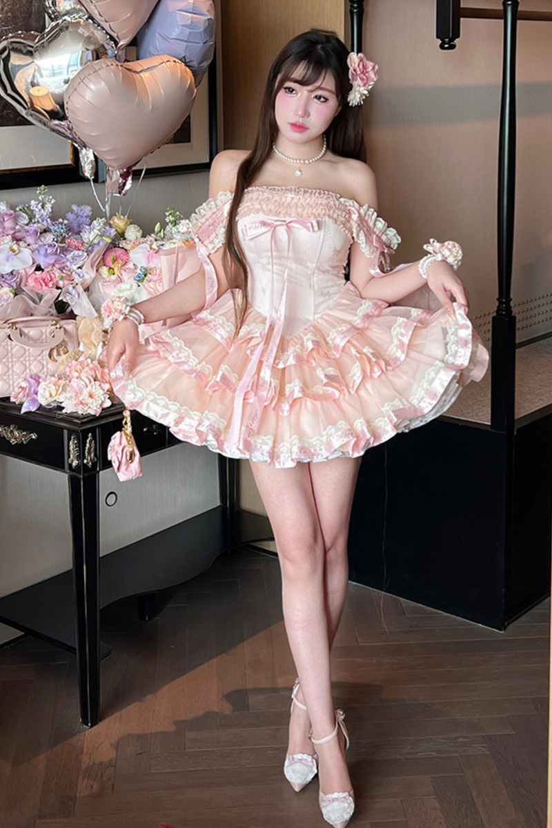 Sweet Princess Lolita Dress + Big Ribbon