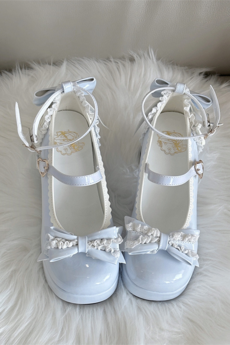 Ruffle Ribbon Lolita Shoes